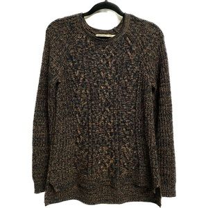 Multicolor Cable Knit Sweater